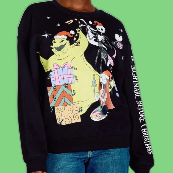 DISNEY The Nightmare Before Christmas Sweatshirt Women’s Size S NEW - Picture 3 of 7